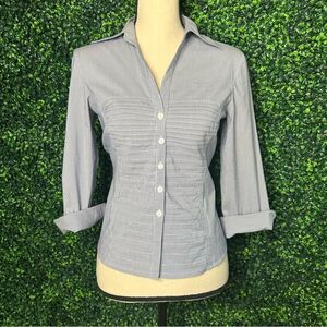 Tracy M Striped Casual Top Sz Petite Small